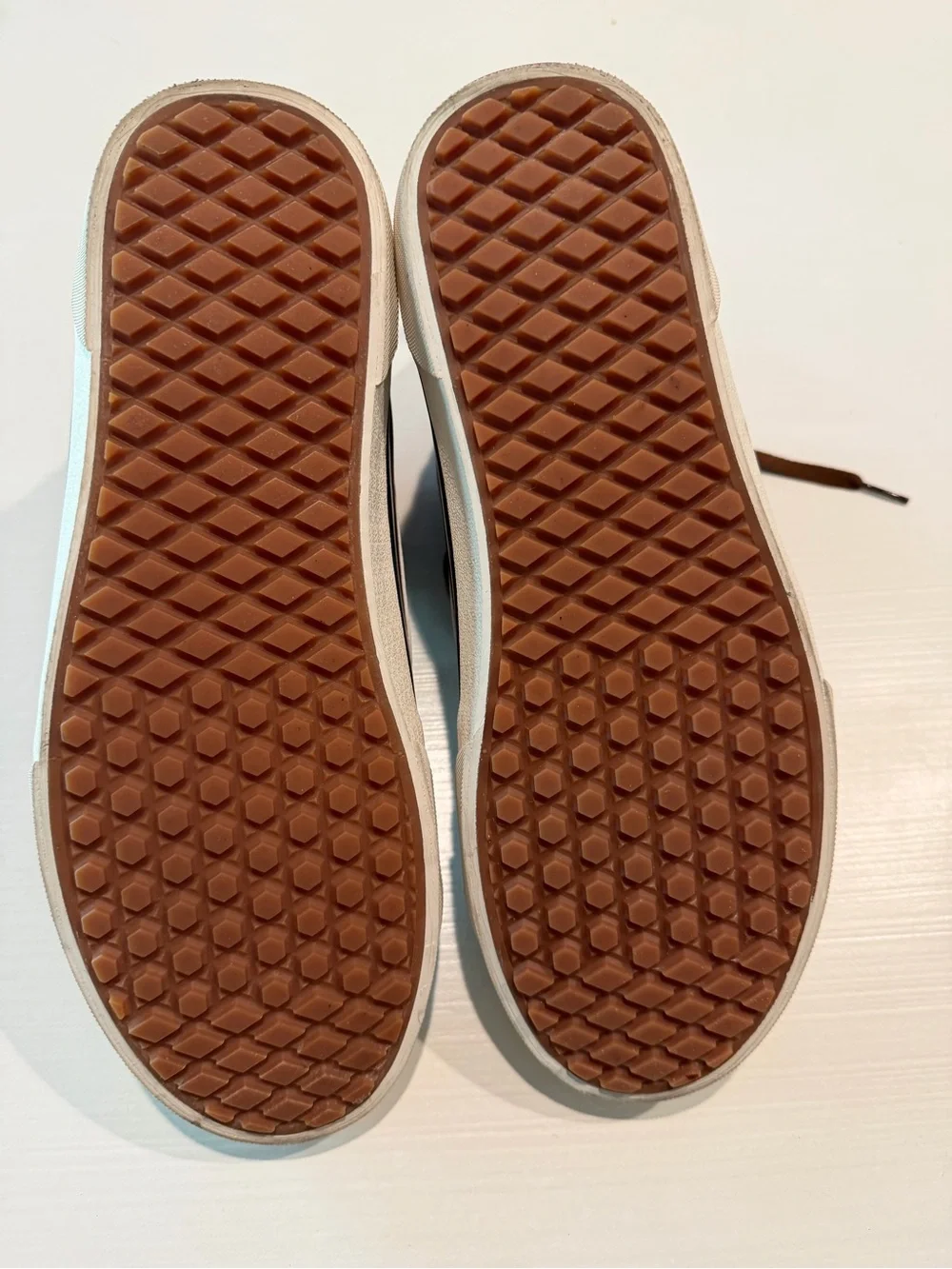 Vans Men’s Brown Leather High Top Sneakers Size 10.5
